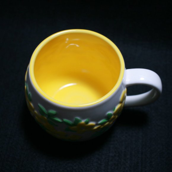 Lot of STARBUCKS 2007 Red and Yellow Flower Coffee Mugs Matching Set(No Returns) - Picture 16 of 16